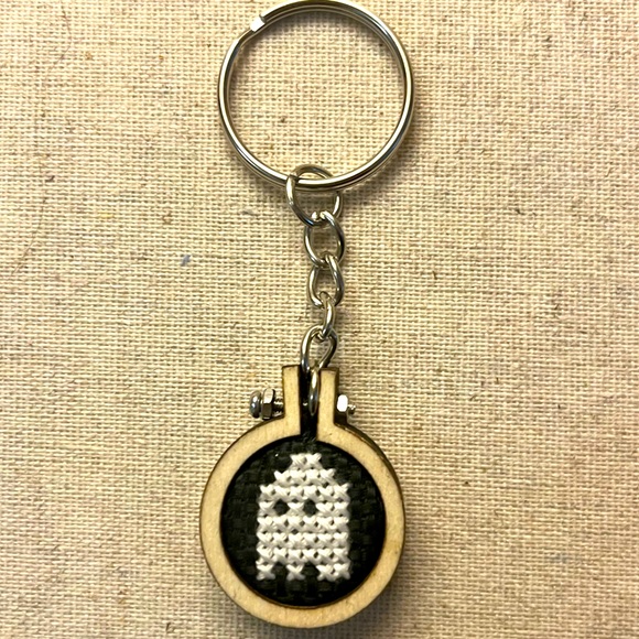 Accessories - 👻 Handmade Cross Stitch Ghost Keychain